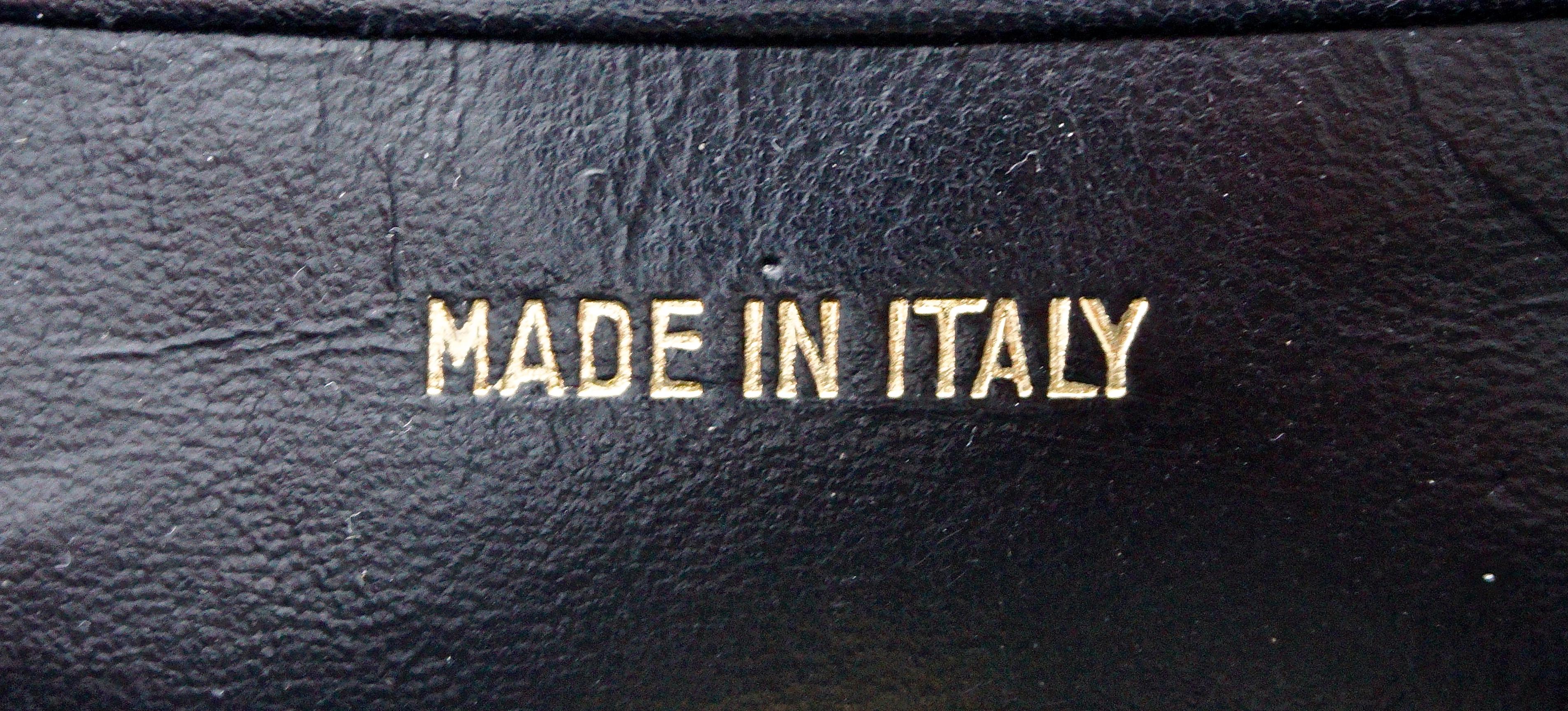 Coblentz Italian Soft Black Leather Handbag with a Faux Tortoiseshell Clasp 2