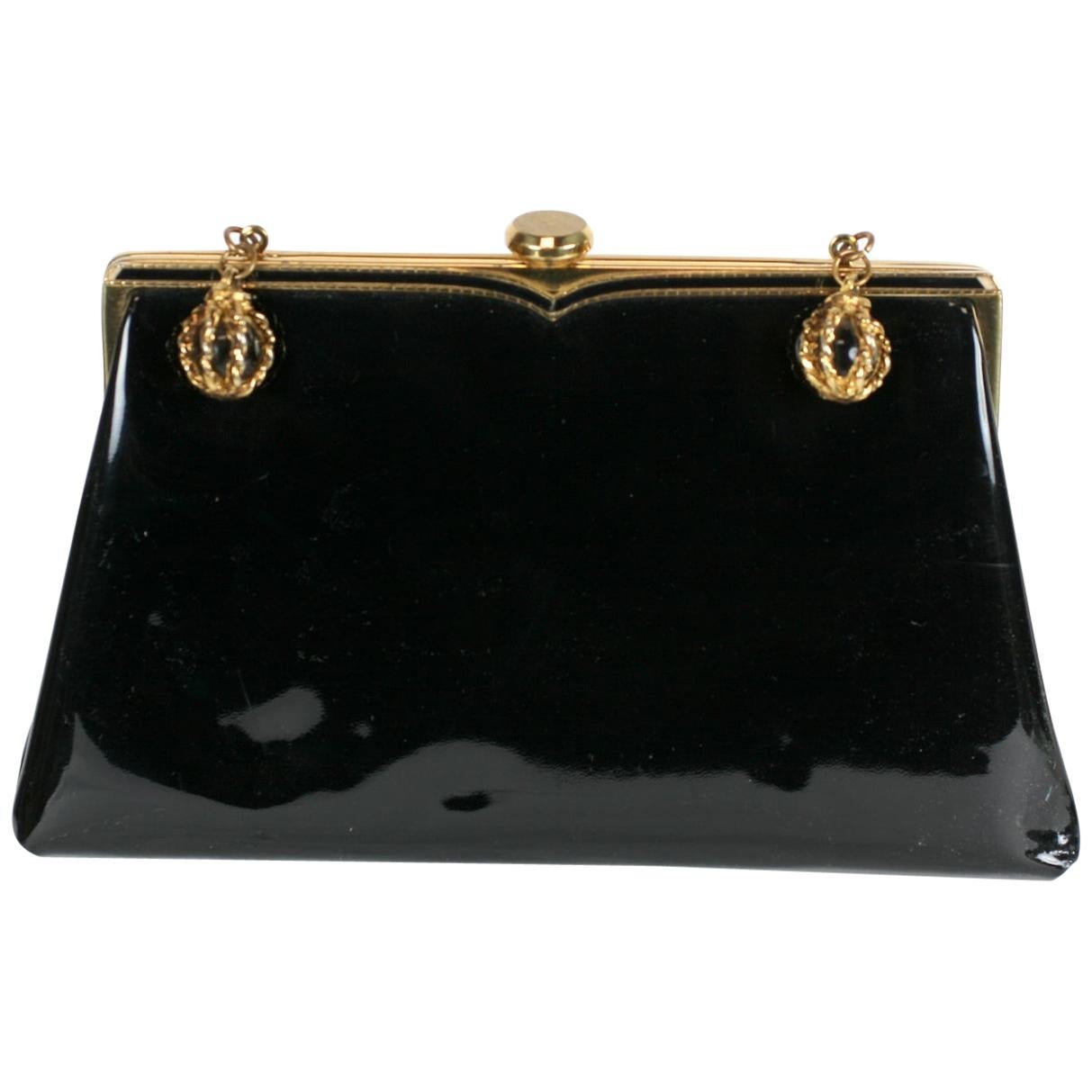 Coblentz Patent Clutch with Glass Orb Charms
