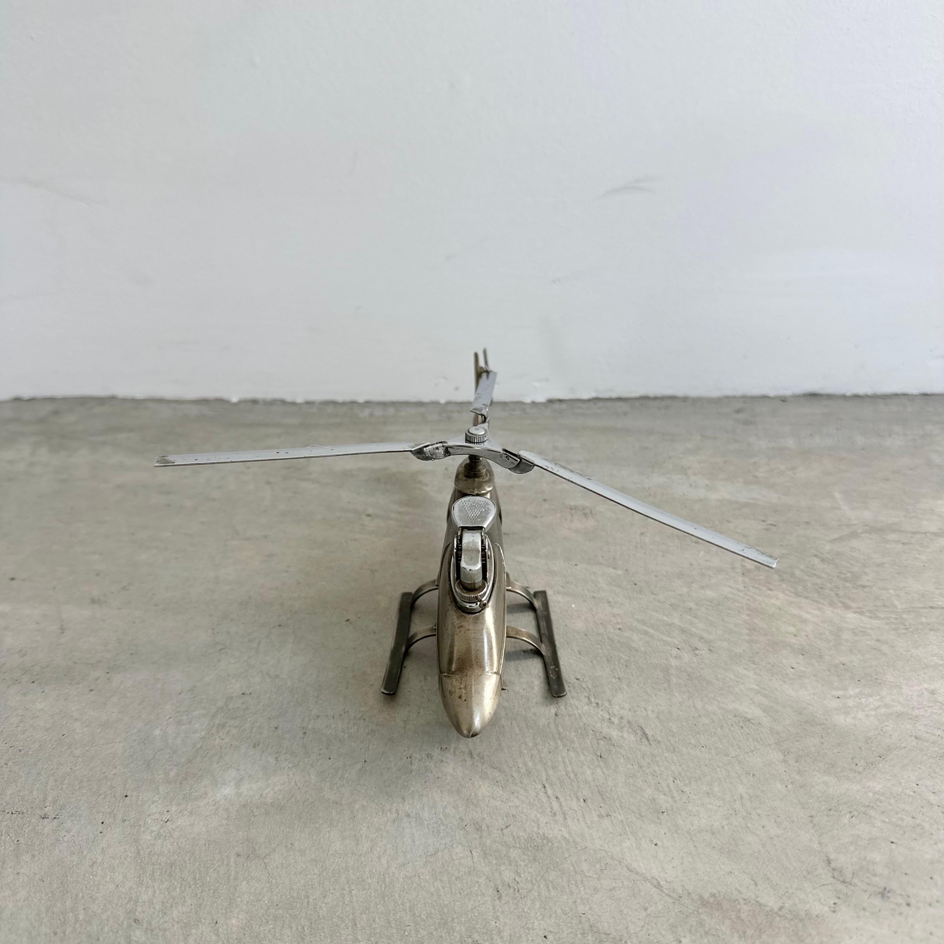 Metal Cobra Attack Helicopter Lighter, 1980s Japan For Sale