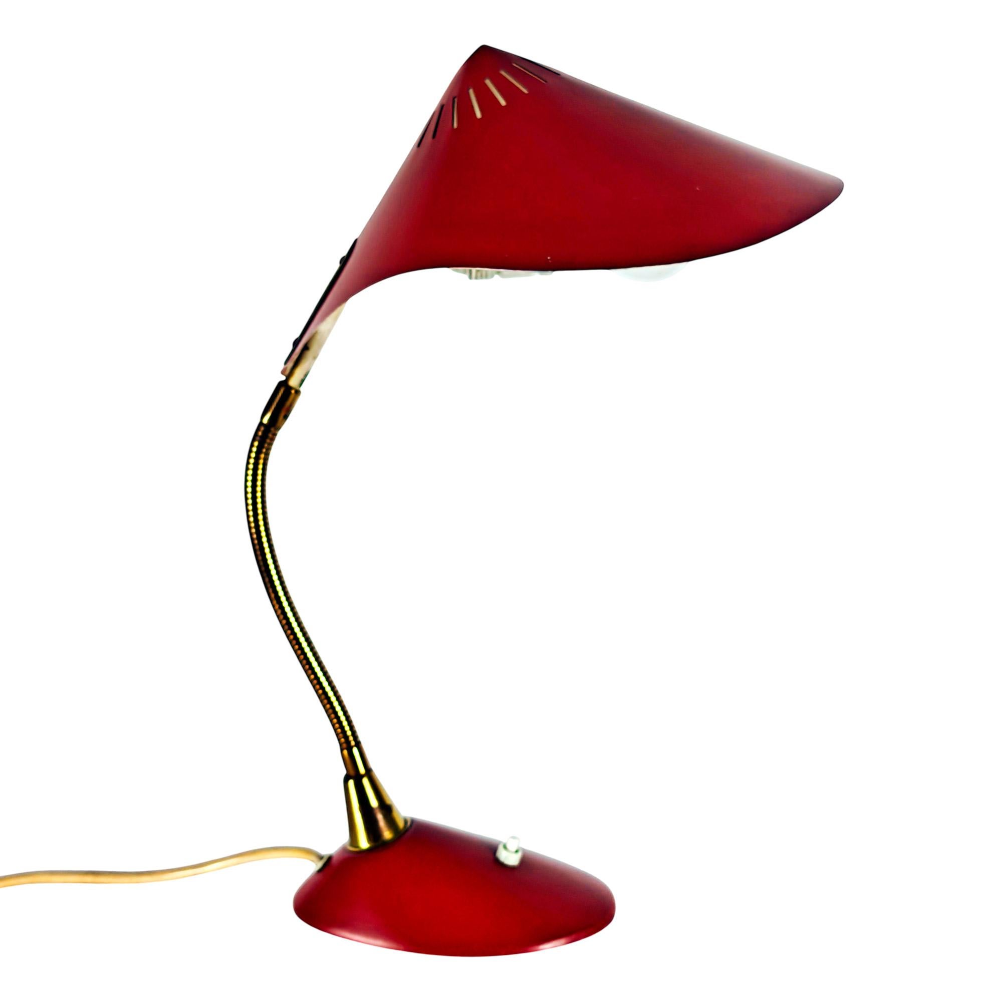 Mid-Century Modern “Cobra” desk lamp by Cosack brothers – Germany 1955 For Sale