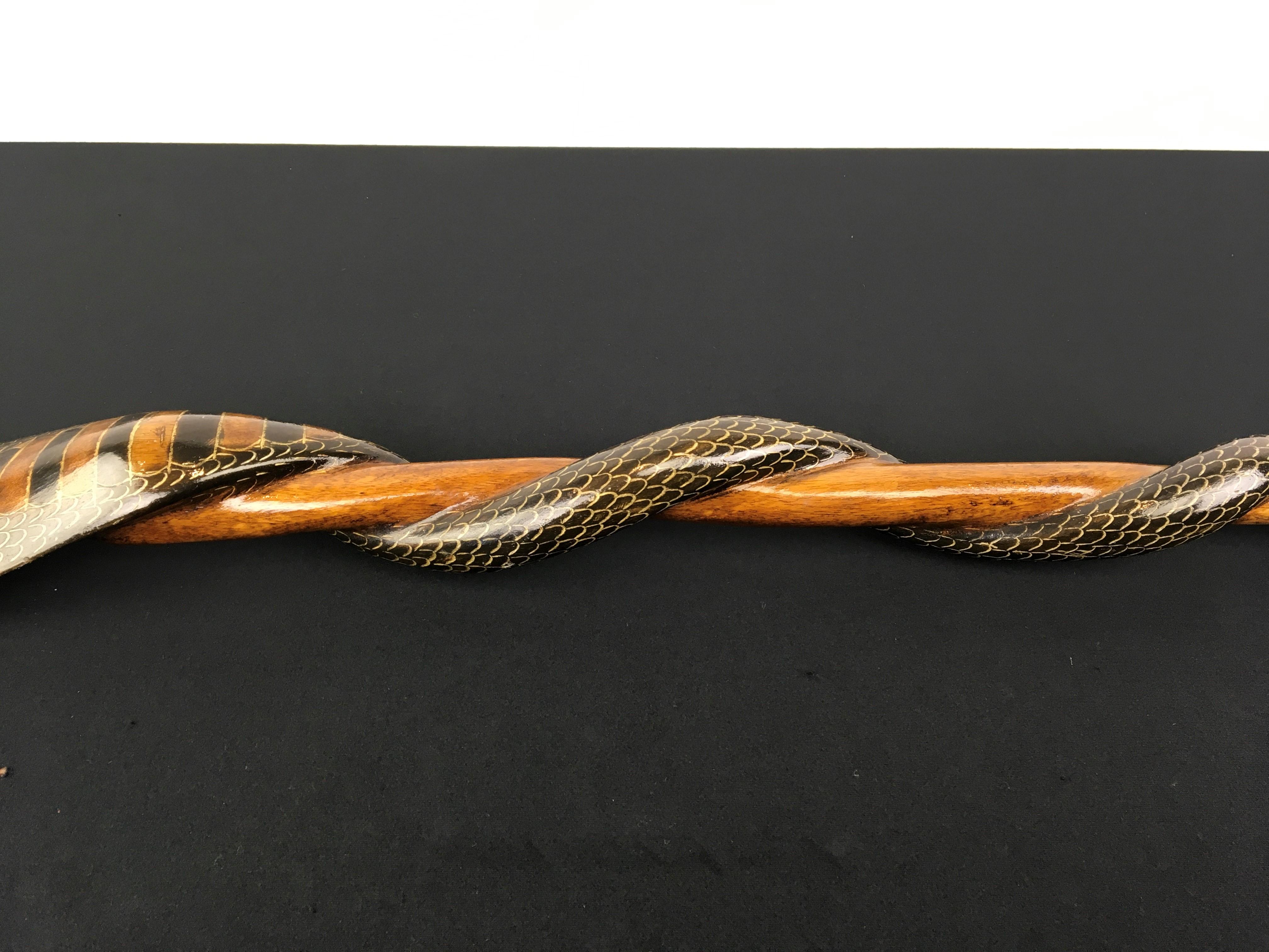Cobra Hand, Carved Walking Stick, Walking Cane 4