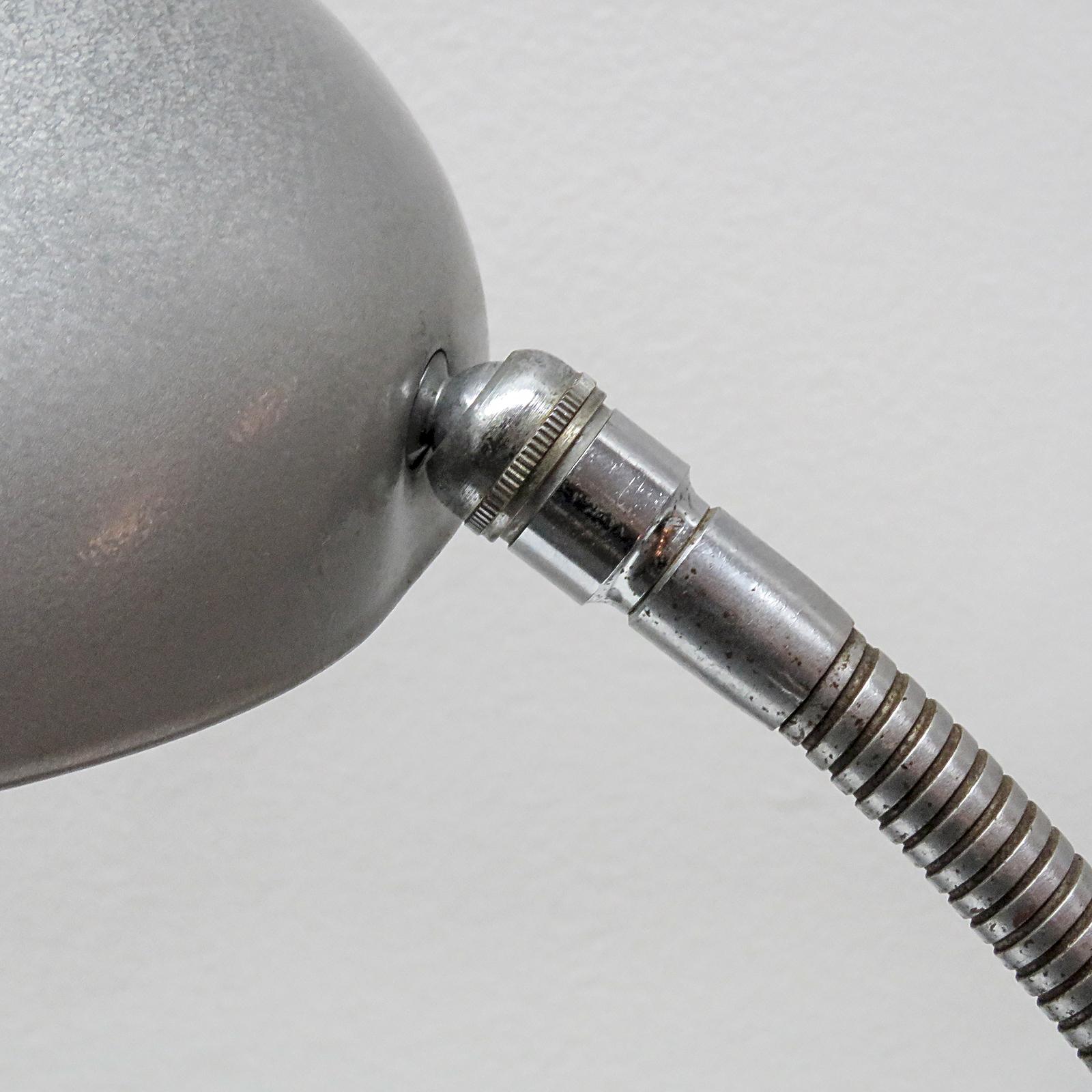 Metal Cobra Lamp by Greta M. Grossman for Ralph O. Smith, 1950 For Sale