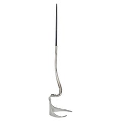 Cobra Nickel Candle Holder in Brass, Viya by Vikram Goyal