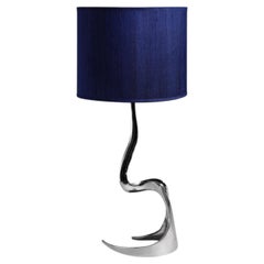 Cobra Nickel Table Lamp in Brass, Viya by Vikram Goyal