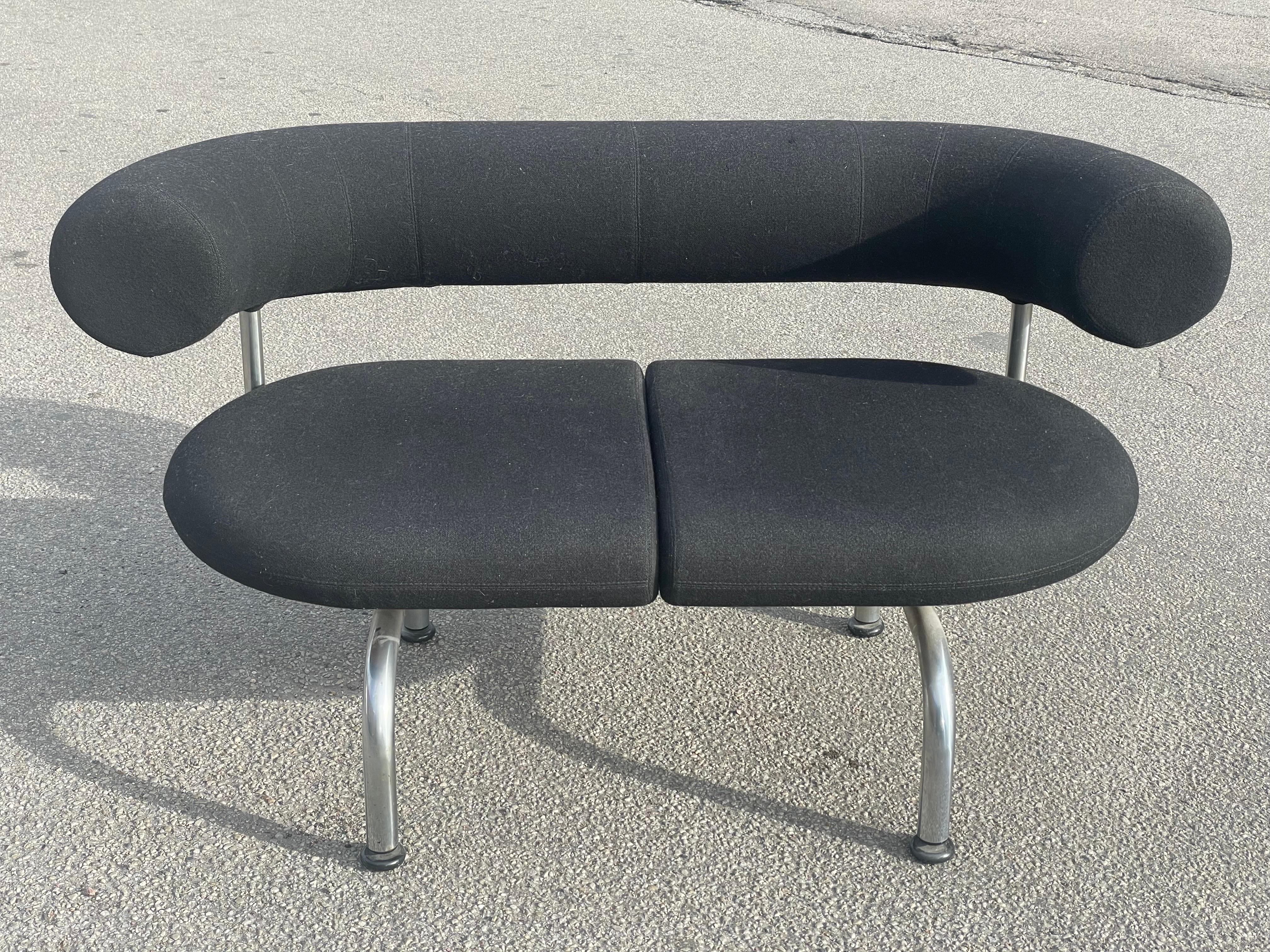 Post-Modern Cobra/Pipeline sofa by P. Hjort-Lorenzen & Johannes Foersom for Erik Jørgensen For Sale