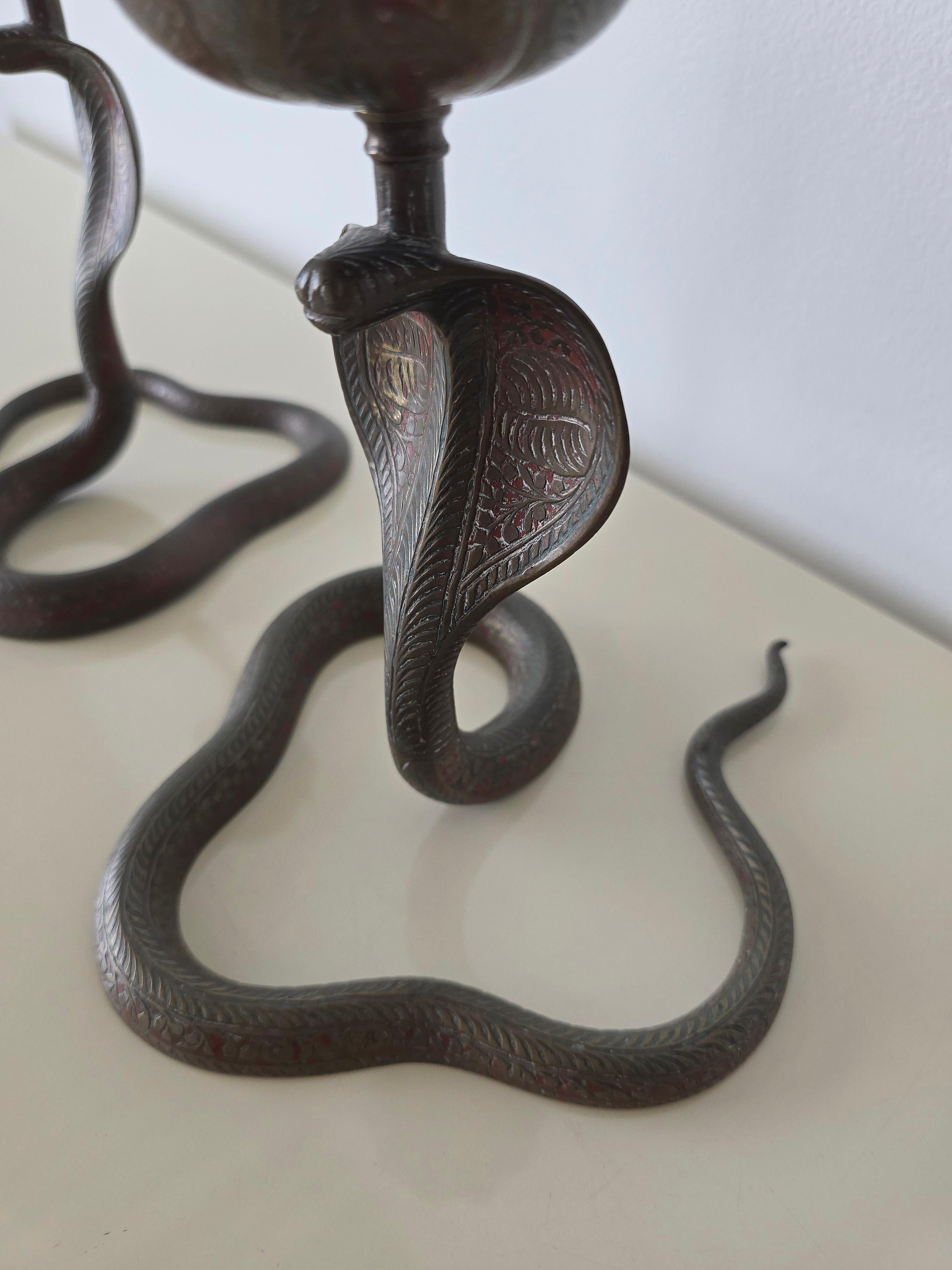 Other Cobra Snake Brass Bronze Candleholders