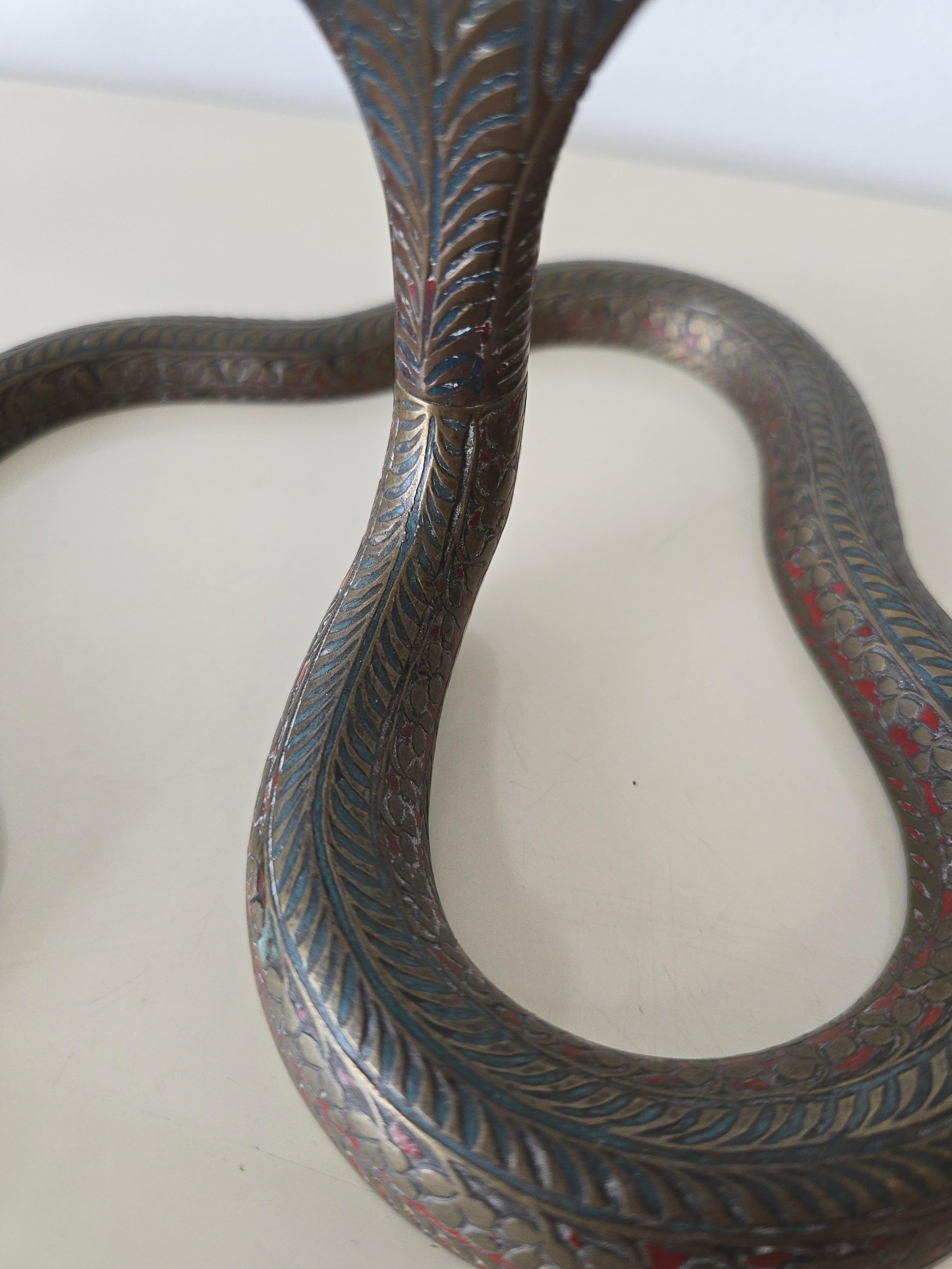 Cobra Snake Brass Bronze Candleholders 1