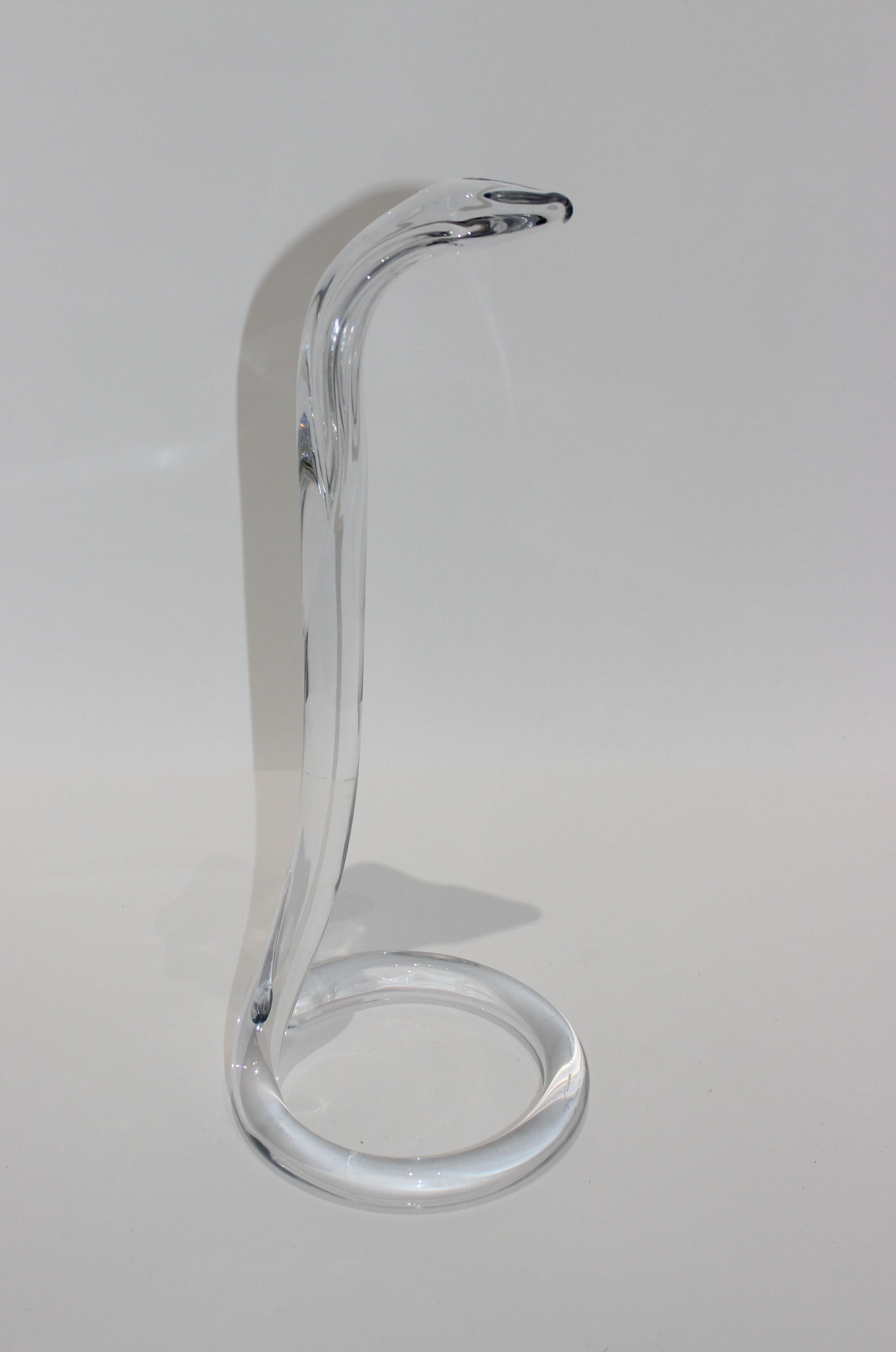 Daum Crystal Cobra Snake Figure 1