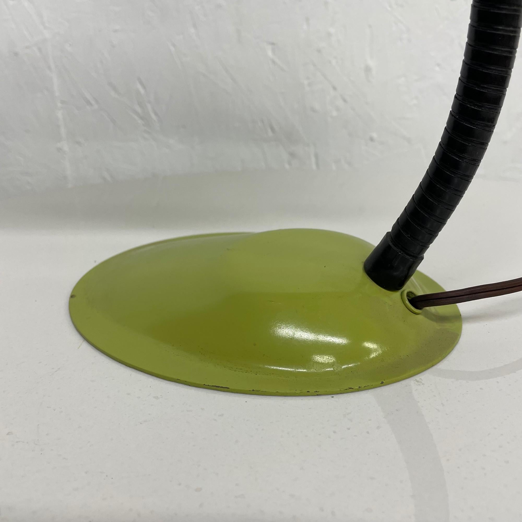 American Cobra Style of Greta Grossman Sensational Green Table Desk Lamp, 1950s