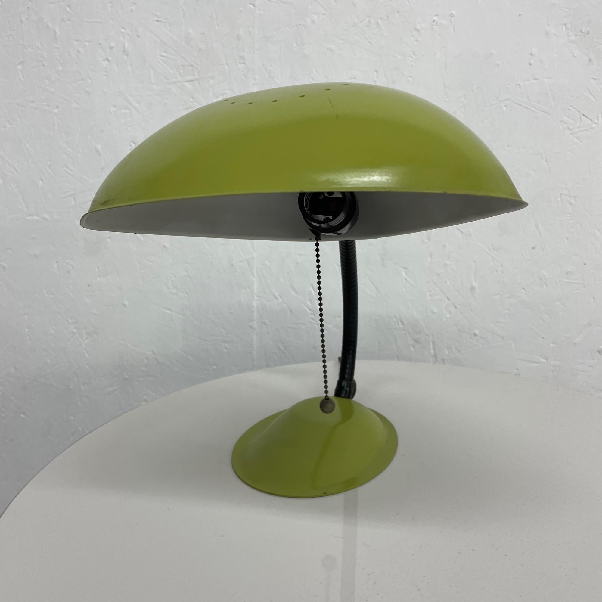 Mid-20th Century Cobra Style of Greta Grossman Sensational Green Table Desk Lamp, 1950s