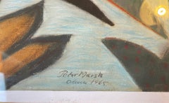 Cobra Style Vintage Danish Painting, Signed Peter Mærsk, 1965