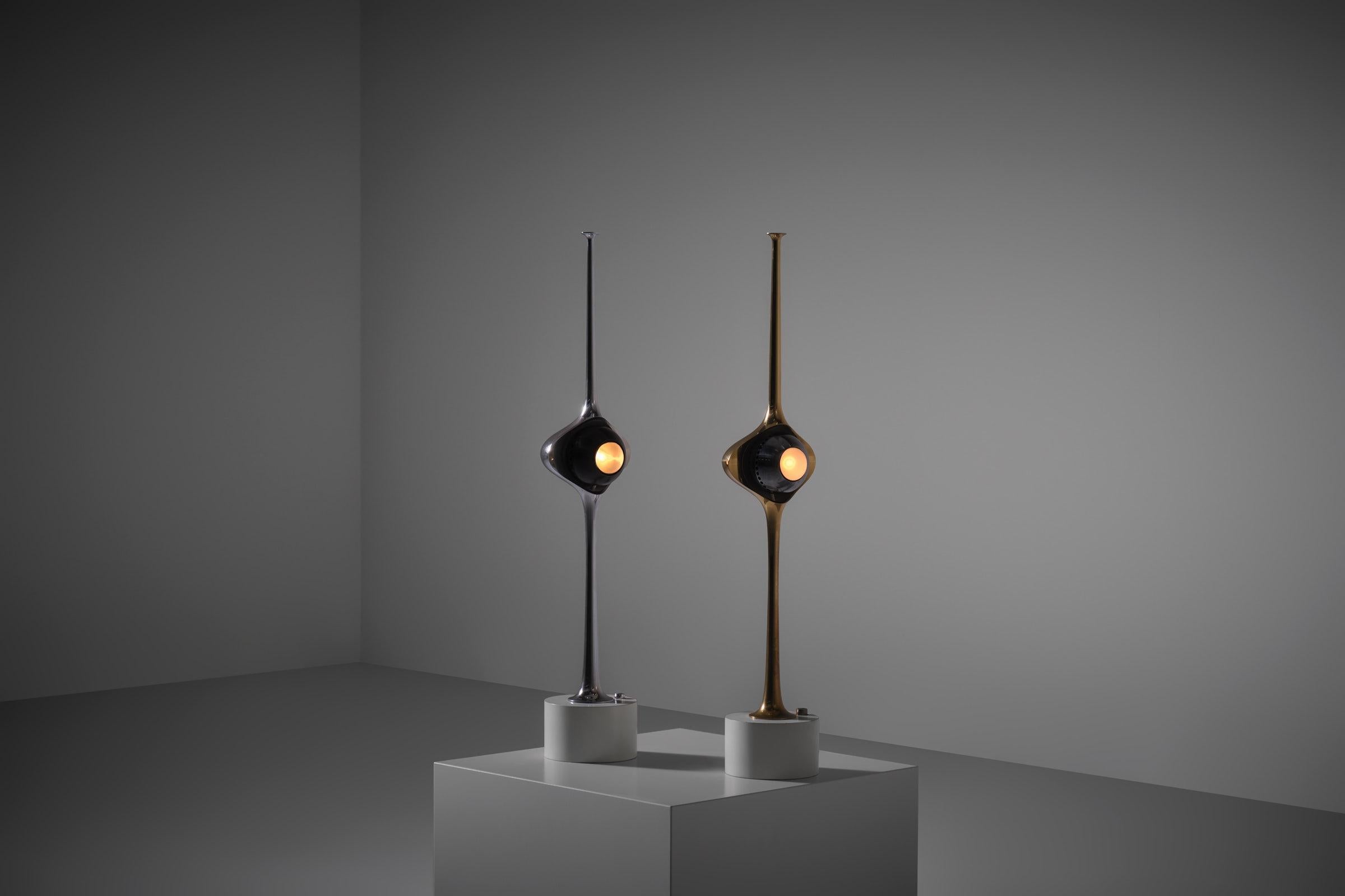 Lampe de table Cobra en laiton par Angelo Lelii pour Arredoluce, Italie 1962 en vente 6