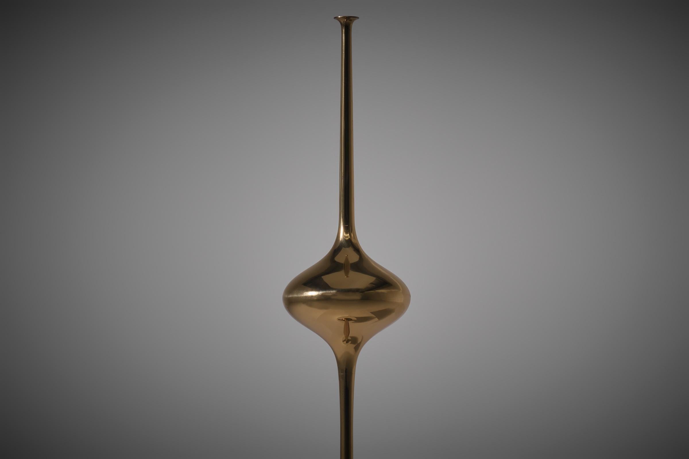 Lampe de table Cobra en laiton par Angelo Lelii pour Arredoluce, Italie 1962 en vente 1