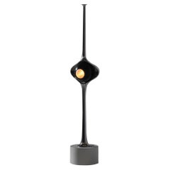 Lámpara de mesa Cobra de latón niquelado de Angelo Lelii para Arredoluce, Italia 1962