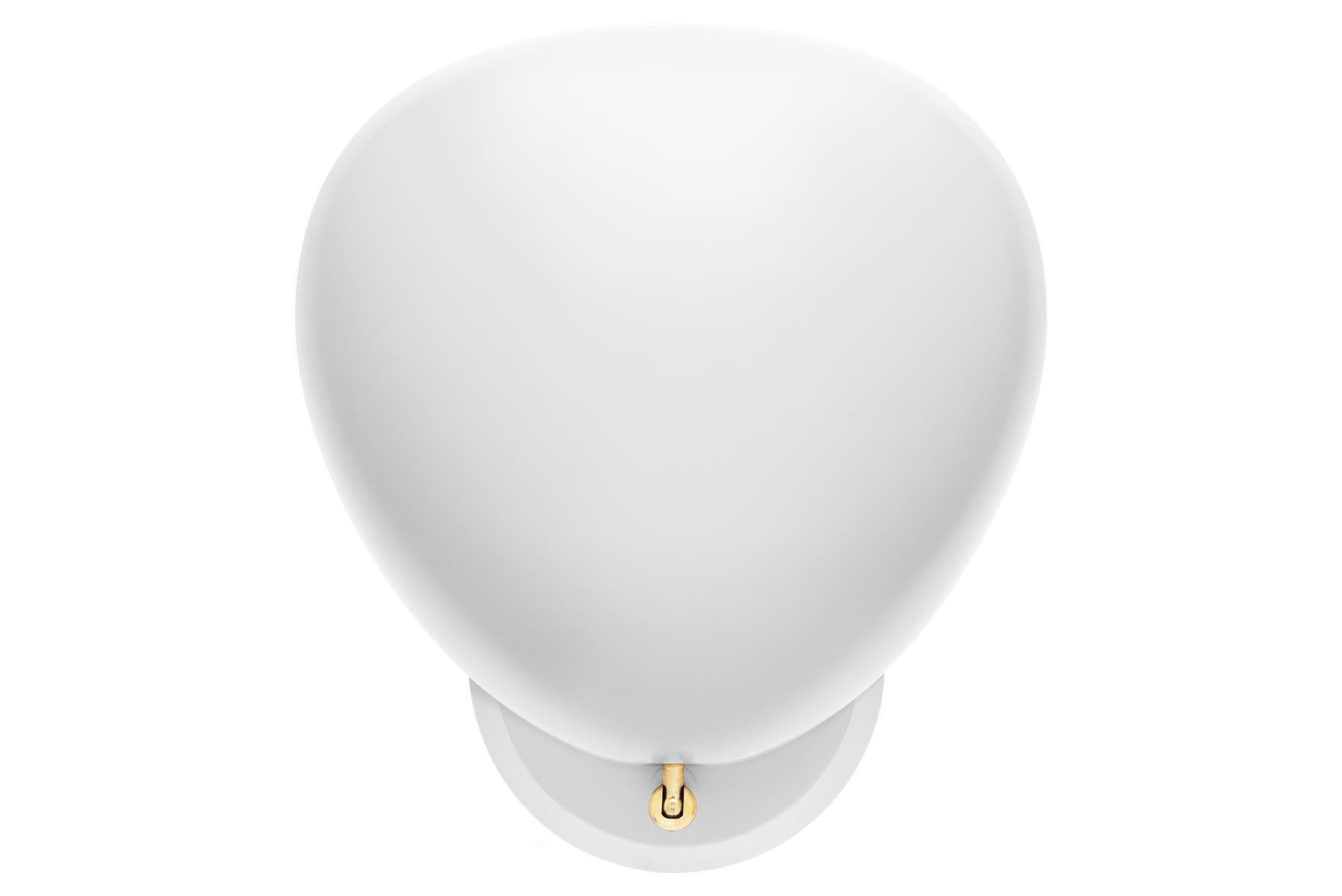 Powder-Coated Cobra Wall Lamp - Hard Wired - White For Sale