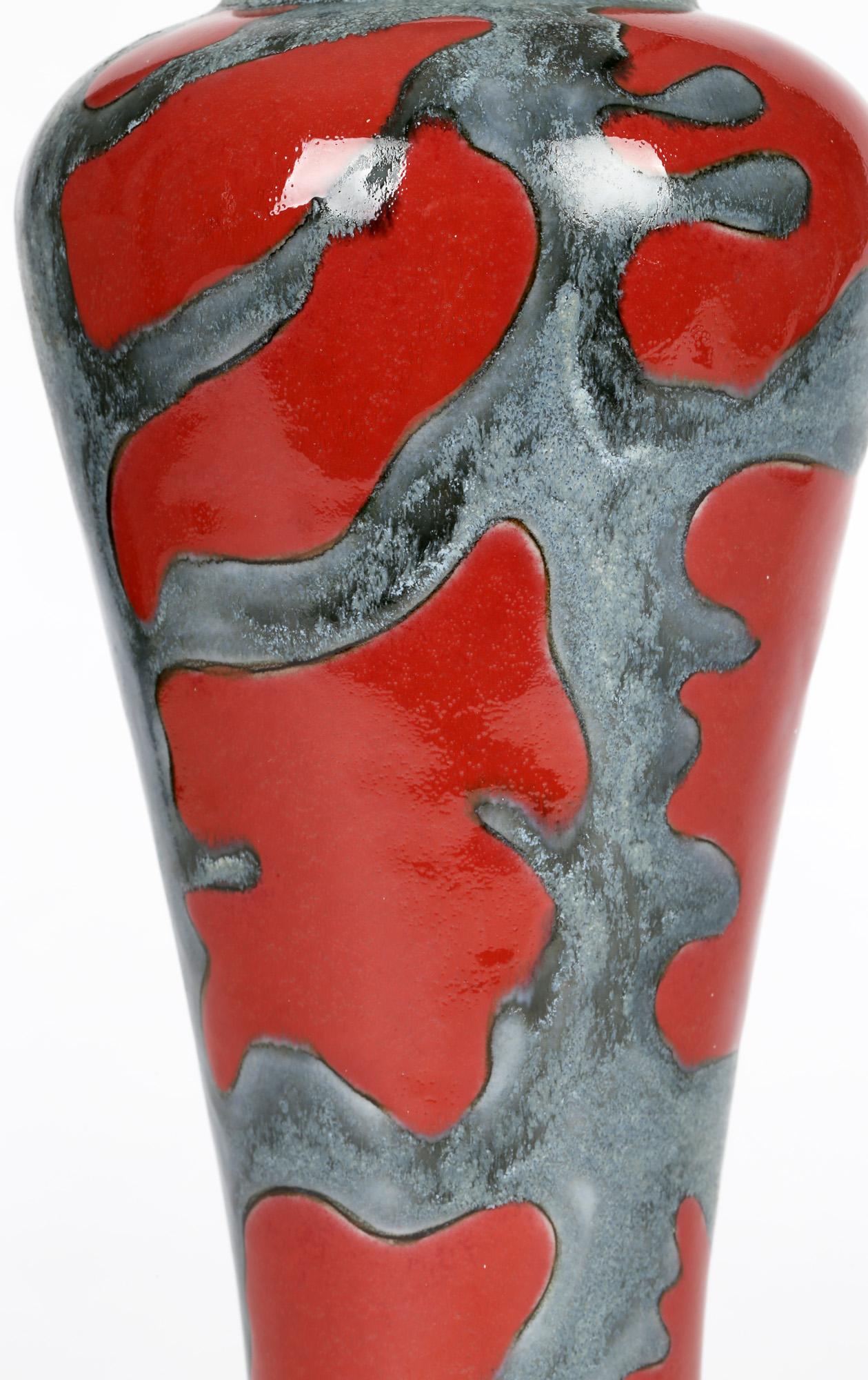 Cobridge English Stoneware Abstract Design Art Pottery Vase For Sale 5