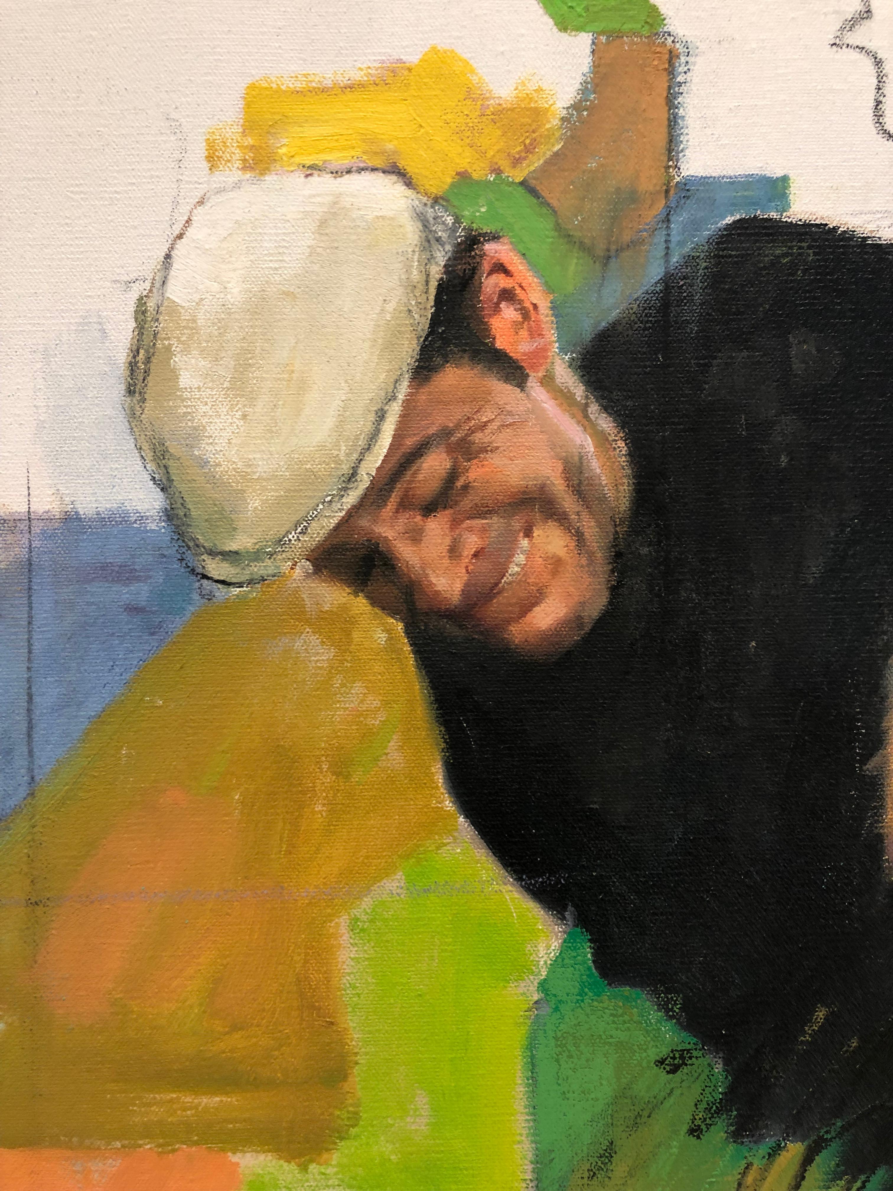Gary Player, Sudafrica - Painting Impressionismo di Coby Whitmore