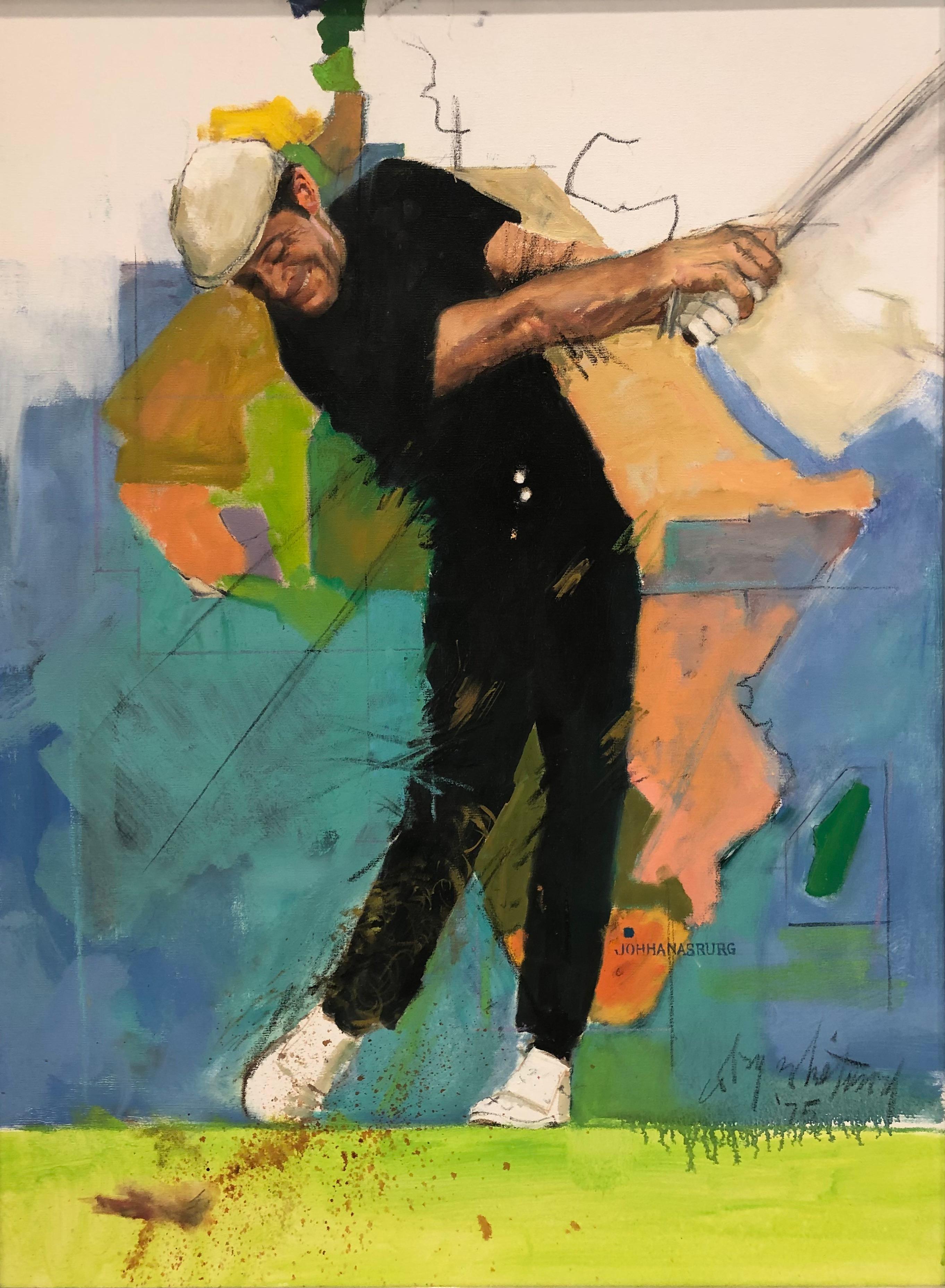 Coby Whitmore Portrait Painting - Gary Player, South Africa