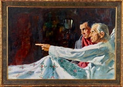 "Judge Abbey and the Four Elves" Magazine Story Illustration