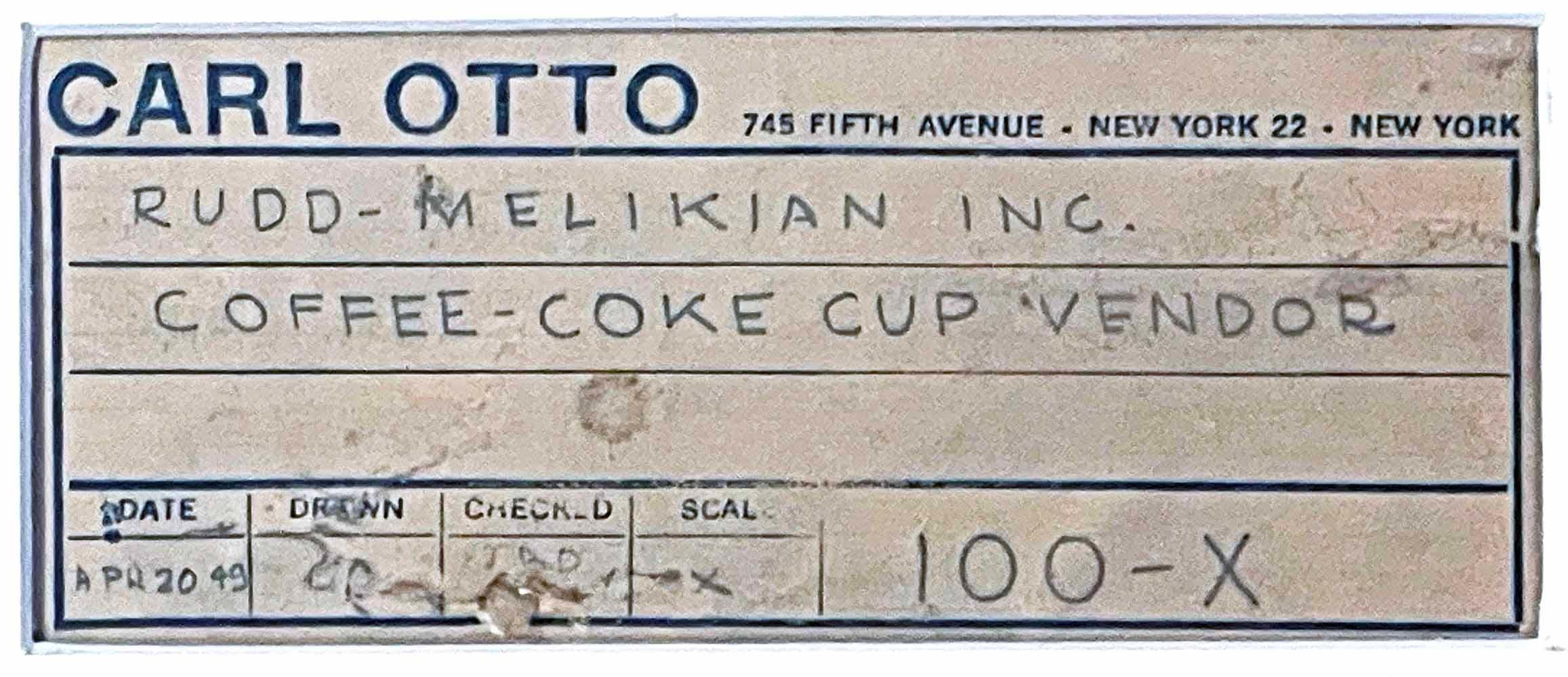 „Coca-Cola und Kaffee“, bedeutendes industrielles Design für 1949, Vending Machine (Art déco) im Angebot