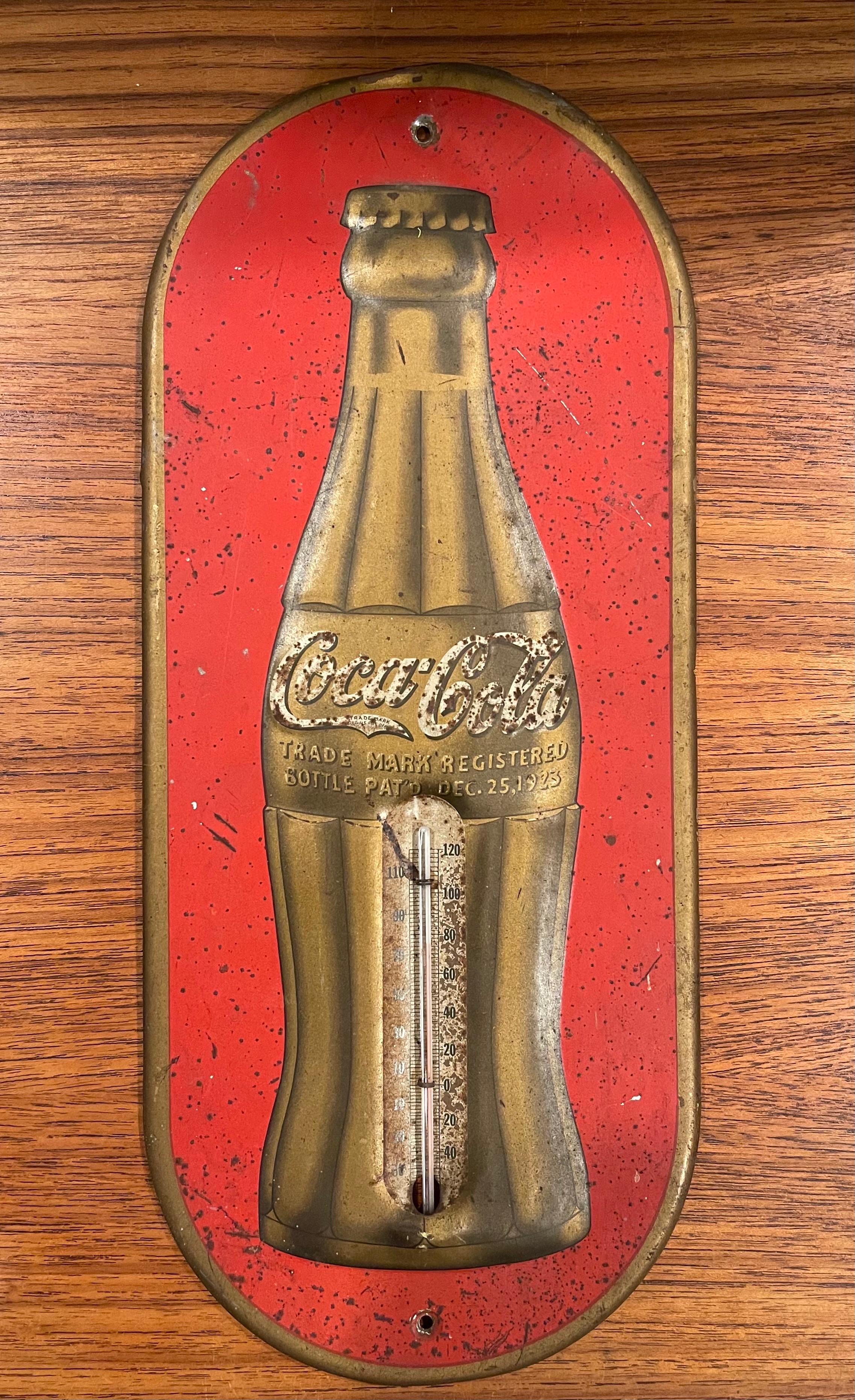 coca cola outdoor thermometer