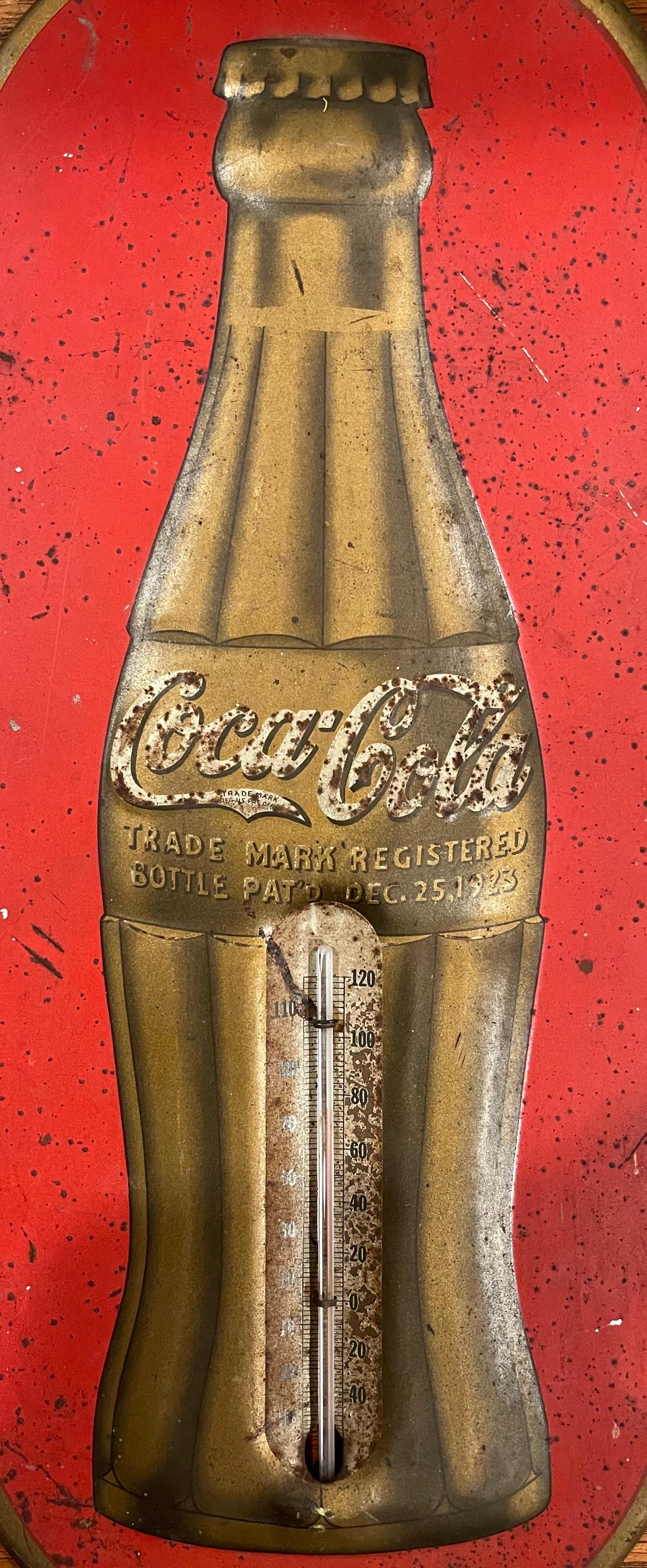 vintage coca cola thermometer