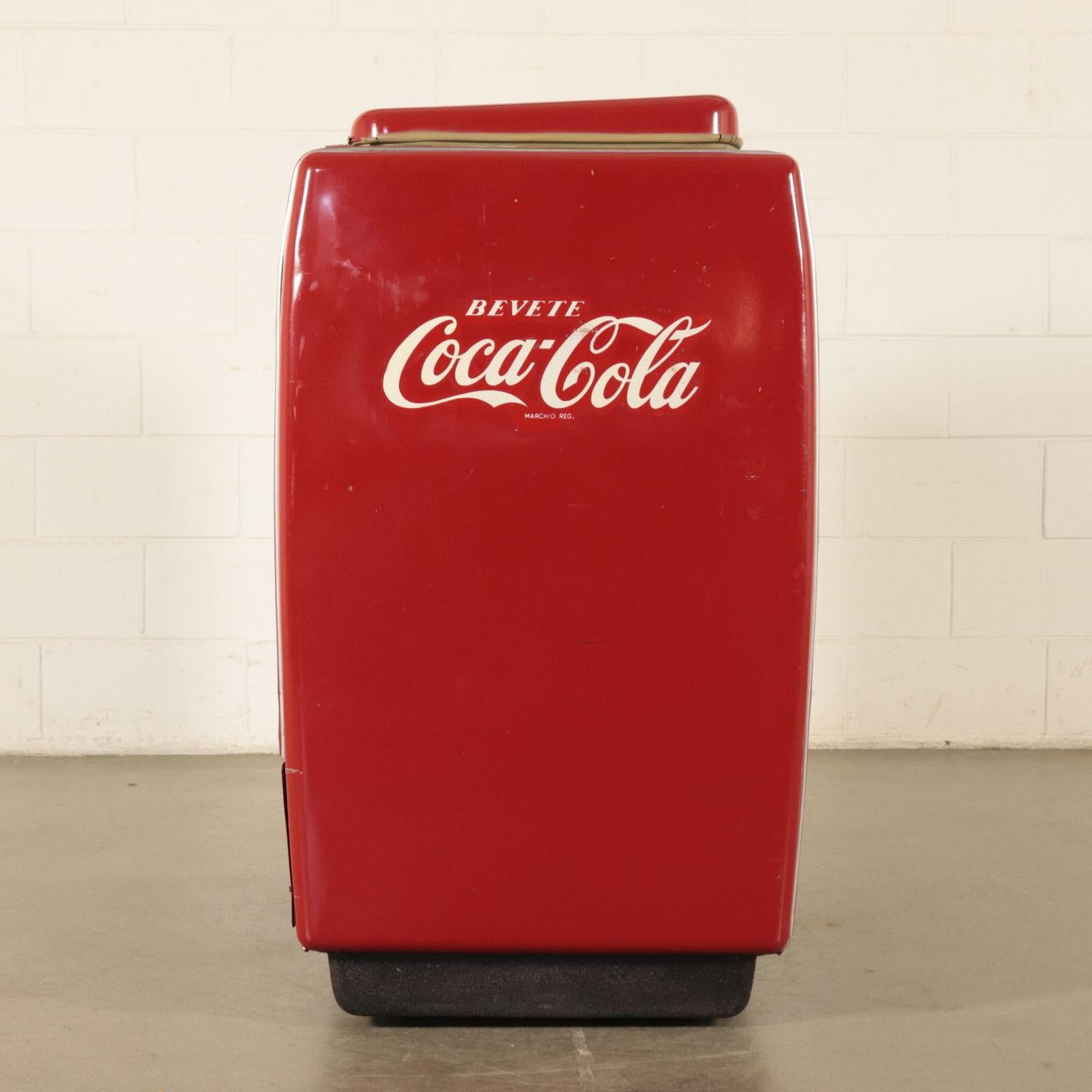 Coca Cola Fridge, Metallic Enamelled, USA, 1960s 4