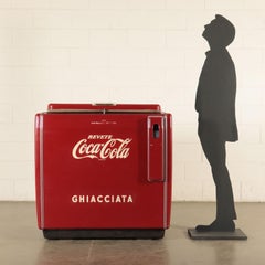 Coca Cola Fridge, Metallic Enamelled, USA, 1960s