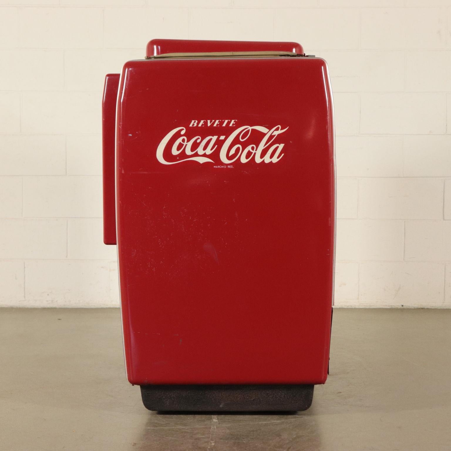 Coca Cola Fridge, Metallic Enamelled, USA, 1960s 1