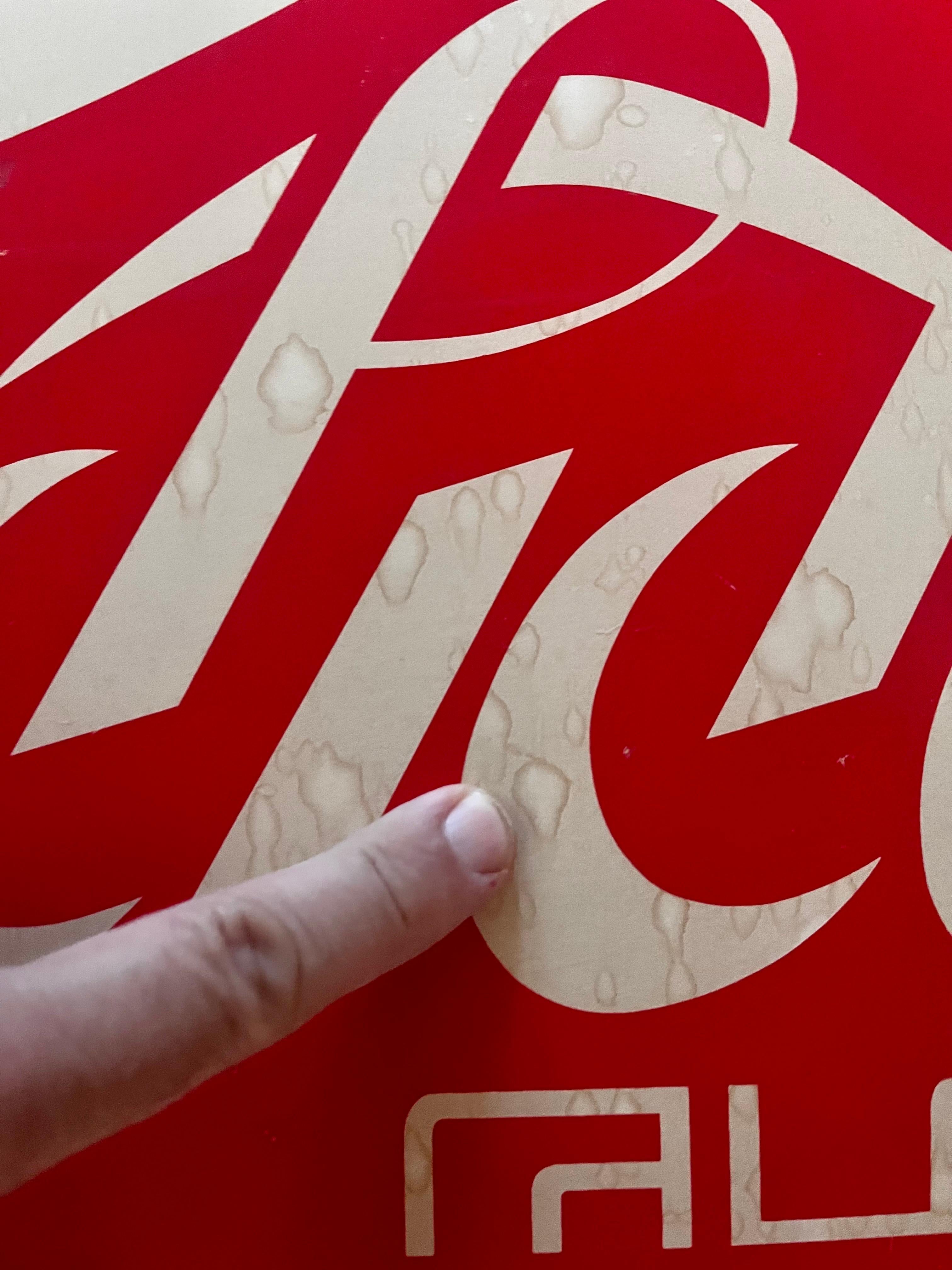 Coca-Cola Lithographie / Siebdruck in Hebräisch von Herbert Weininger, 1975 im Angebot 3