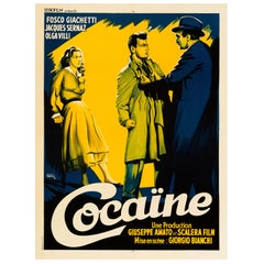 'Cocaïne' Original Vintage French Movie Poster, 1951