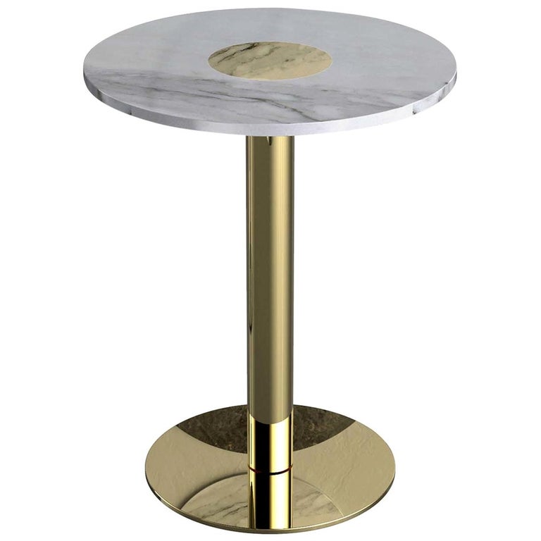 Coccaro Brass Bistro Table by R&D monitillo1980 For Sale at 1stDibs