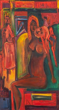 Coccaro "Brothel in Medina" Oil on Canvas