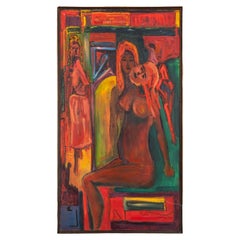 Coccaro "Brothel in Medina" Oil on Canvas