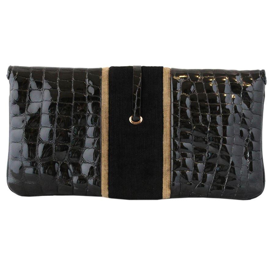 Black Fay Cocco pochette size Unique For Sale