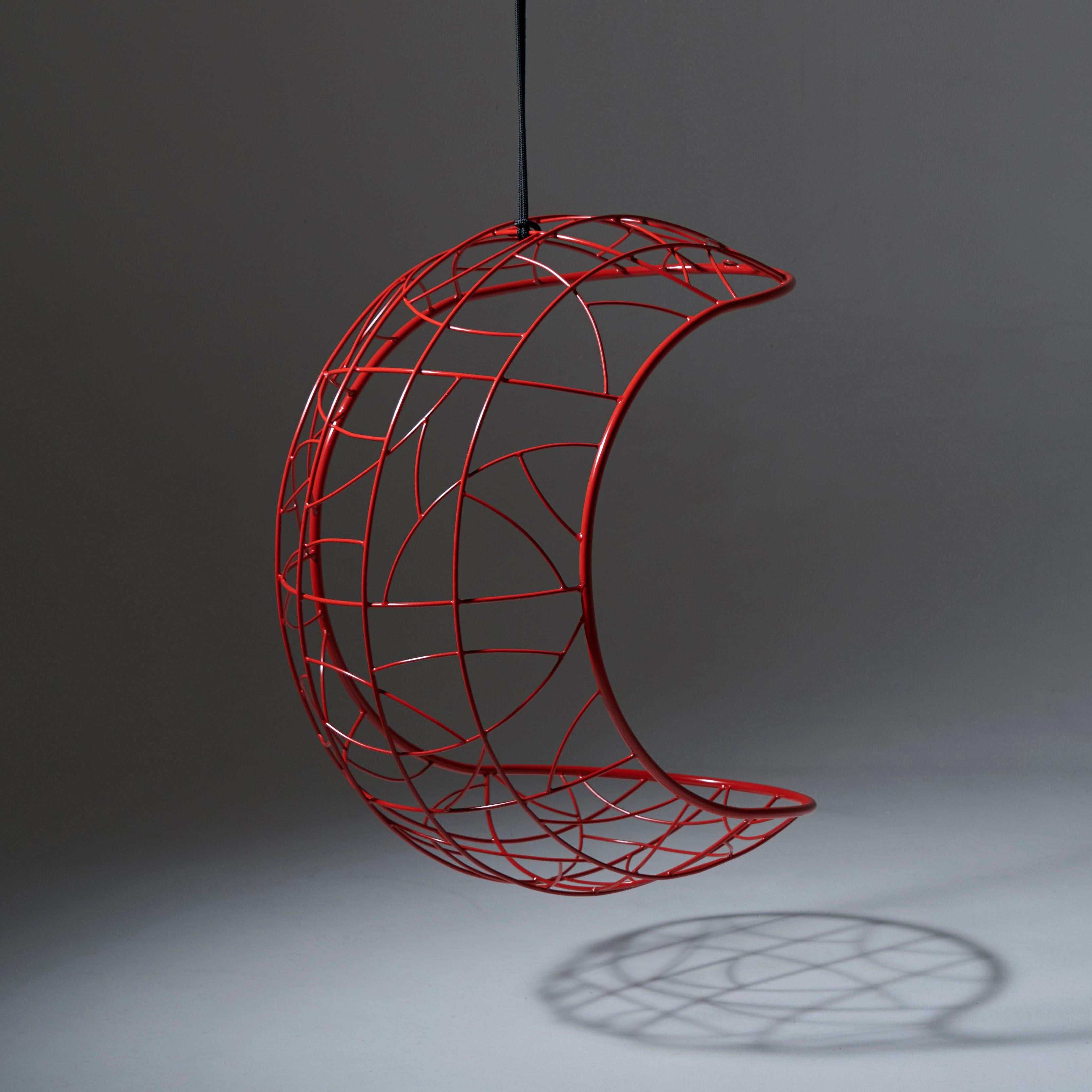 Welded Modern 'Cocoon' Shaped Hanging Chair For Sale