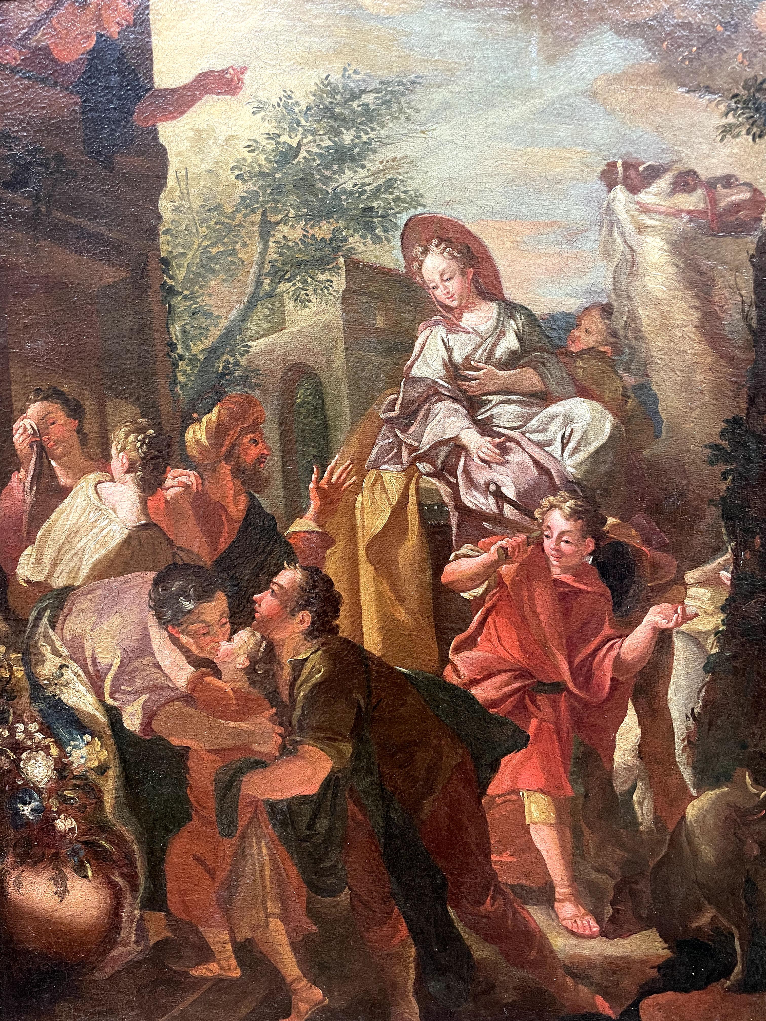 « Story of Rebecca » - Réalisme Painting par Lodovico Buffetti (Verona 1722 - 1782)