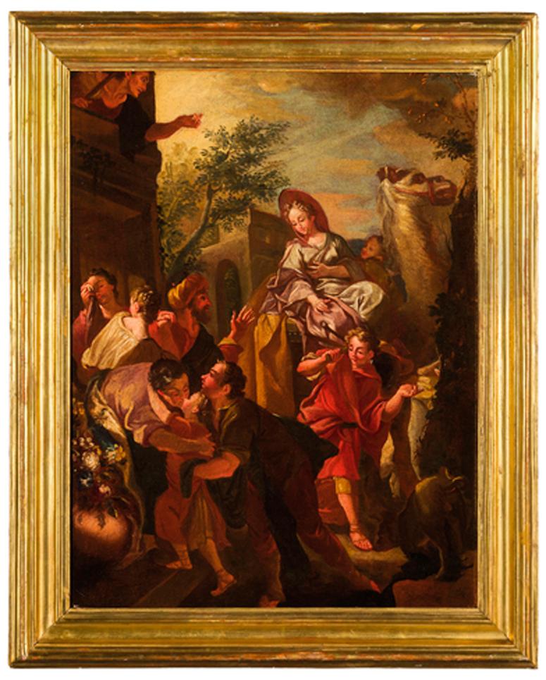 Figurative Painting Lodovico Buffetti (Verona 1722 - 1782) - « Story of Rebecca »