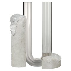 "Cochlea Della Consapevolezza" Winter 1 Rock Crystals contemporary Vase by COKI