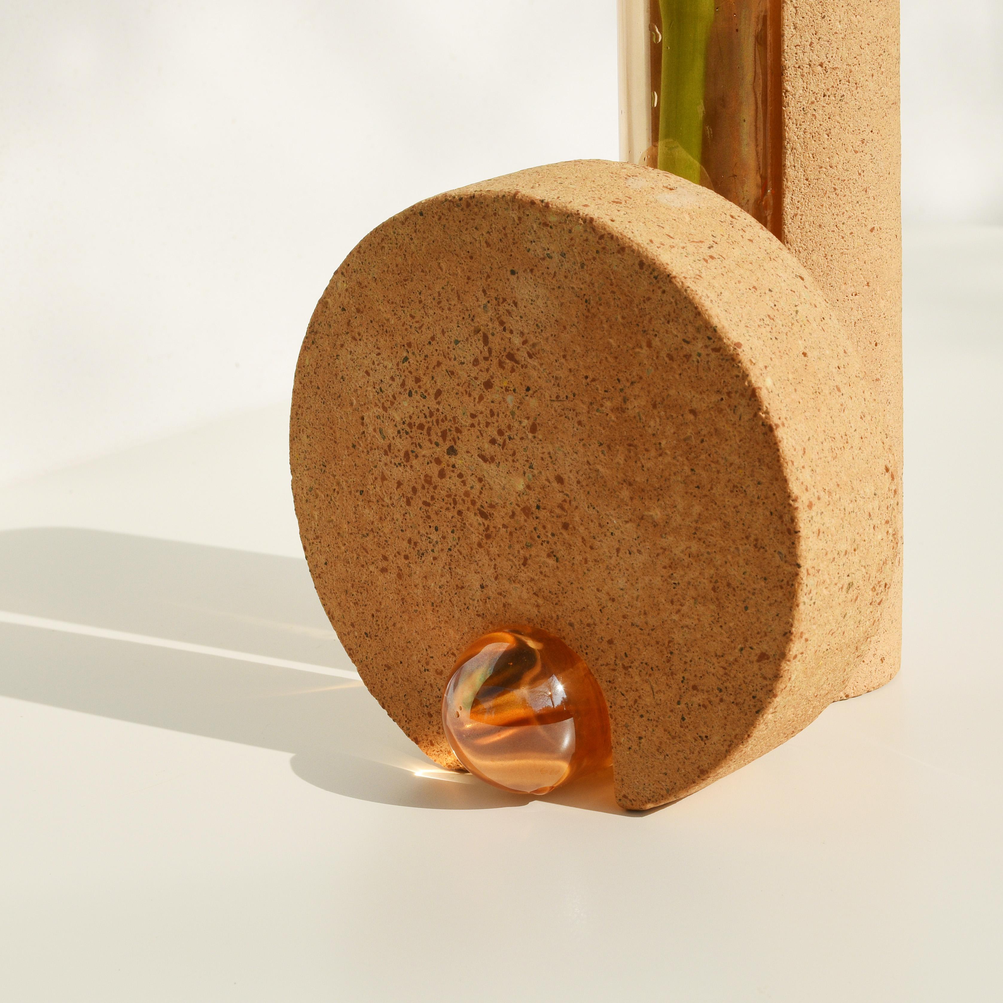 Orange Contemporary Design Vase by COKI In New Condition For Sale In Rimini, IT