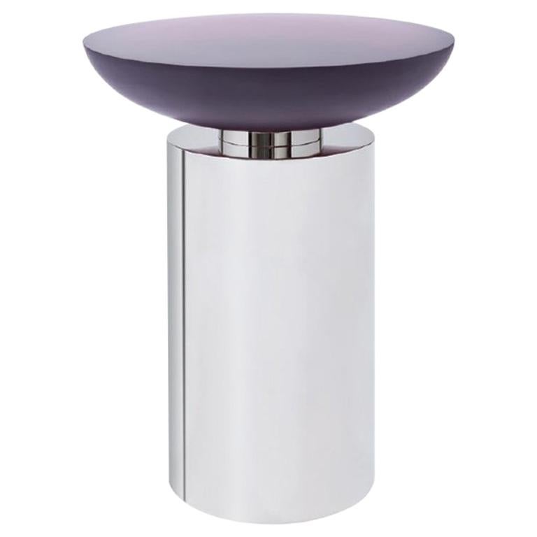 Cockatoo Cocktail Table with Amethyst Resin Top by Powell & Bonnell For Sale