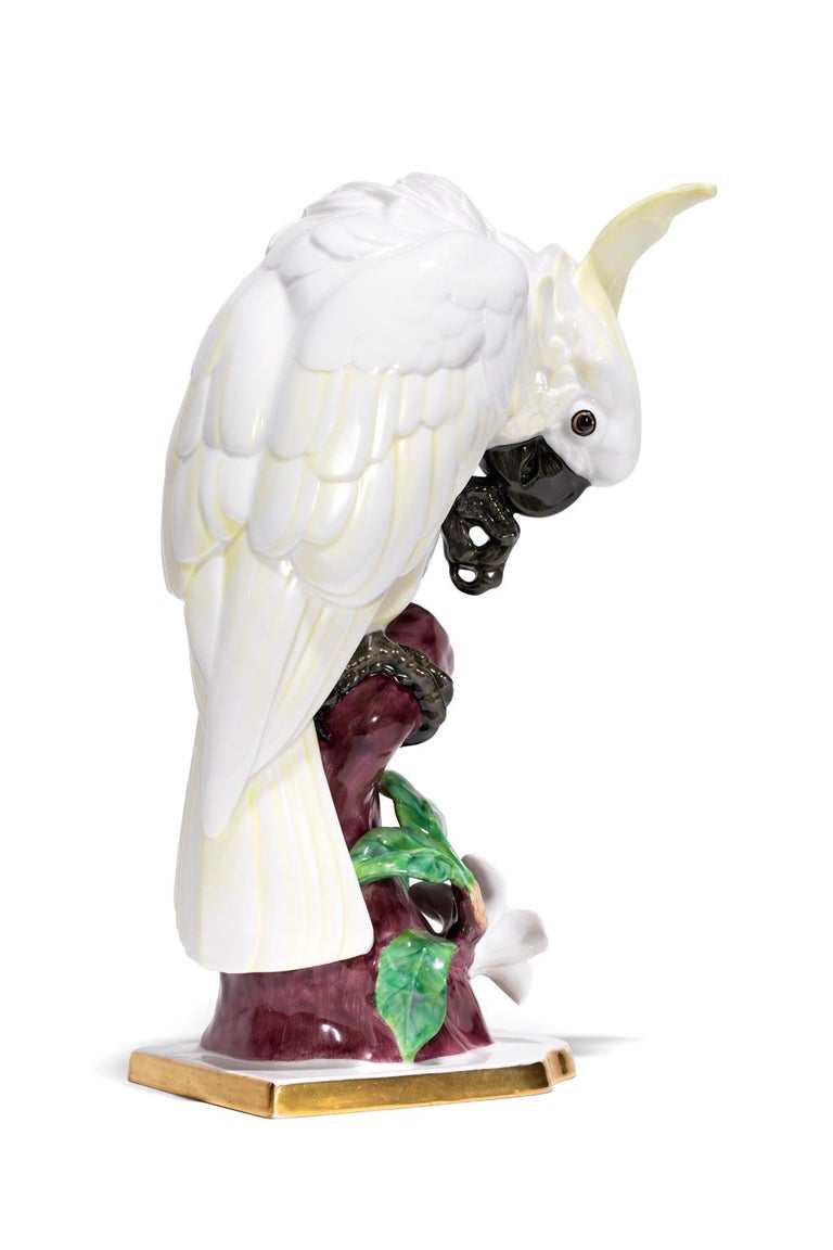 Hutschenreuther-Selb Porcelain Figurine "COCKATOO" Marked 01 on Base For  Sale at 1stDibs
