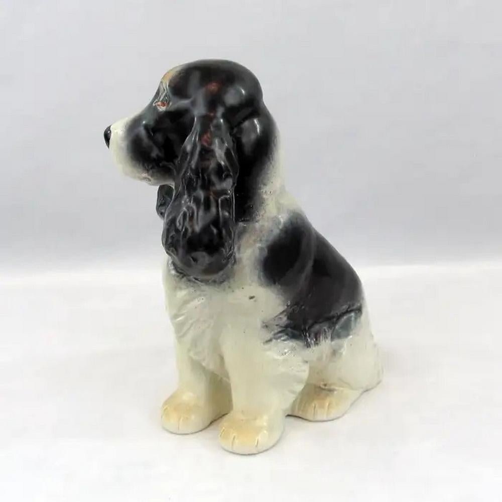 Cocker Spaniel Ceramic Figurine, Mid-Century Modern Scandinavian  In Good Condition For Sale In Bochum, NRW