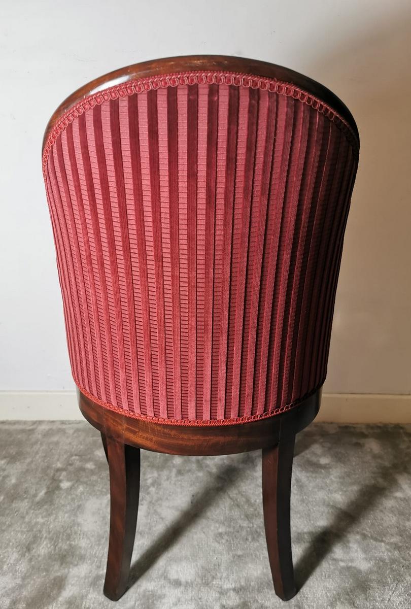 Cockpit Chair in Wood Upholstered Velvet Dedar France  For Sale 5
