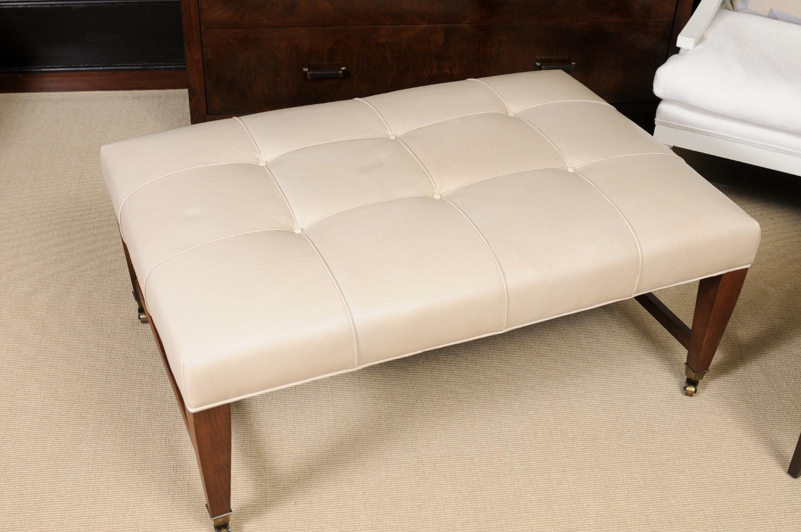 Leather Cocktail Bench - Lee Industries