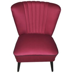 Cocktail Chair with a Claret Fabric