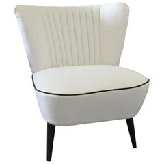 Cocktail Chair with a White Fabric