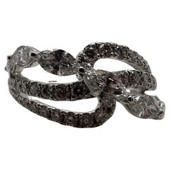 Cocktail diamond ring marquise diamond ring 18KT gold  1.31 carats VS clarity F