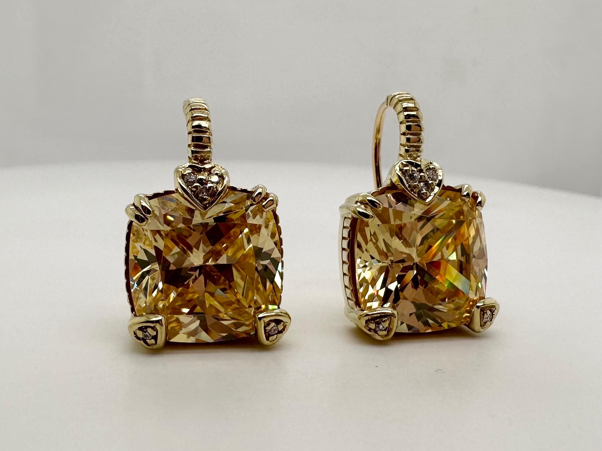 Cocktail earrings with natural diamonds and a center cubic made in 18KT yellow gold. 

Certificate of authenticity comes with purchase

ABOUT US
We are a family-owned business. Our studio in located in the heart of Boca Raton at the International