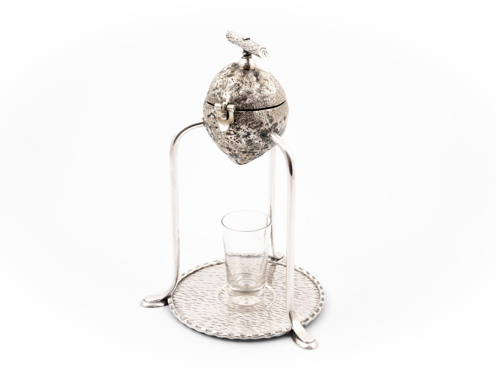 Silver Plate Cocktail Fruit Squeezer by Hukin & Heath
